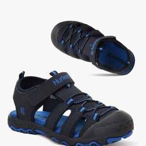Hurley Kids' Navy and Black Sandals